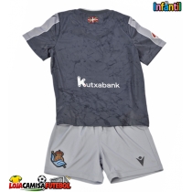 Camisa de Futebol Real Sociedad Equipamento Secundário Infantil 2025-26 Manga Curta (+ Calças curtas)